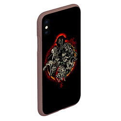 Чехол iPhone XS Max матовый Berserk Devils, цвет: 3D-коричневый — фото 2