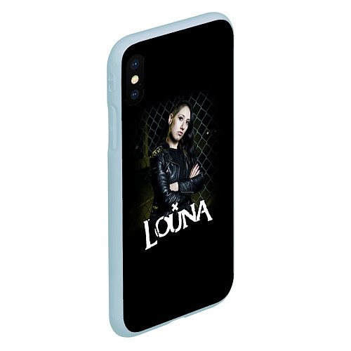Чехол iPhone XS Max матовый Louna: Lusine Gevorkyan / 3D-Голубой – фото 2