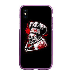 Чехол iPhone XS Max матовый Pudge Chef