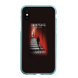 Чехол iPhone XS Max матовый Twin Peaks: Firewalk with me, цвет: 3D-мятный