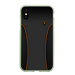 Чехол iPhone XS Max матовый Lamborghini Style