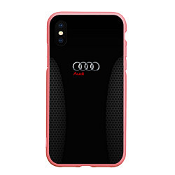 Чехол iPhone XS Max матовый Audi Carbon, цвет: 3D-баблгам