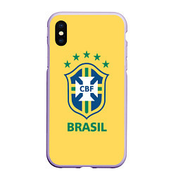 Чехол iPhone XS Max матовый Brazil Team
