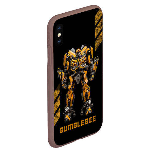 Чехол iPhone XS Max матовый Bumblebee Auto / 3D-Коричневый – фото 2