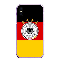 Чехол iPhone XS Max матовый Немецкий футбол