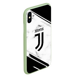 Чехол iPhone XS Max матовый Juventus, цвет: 3D-салатовый — фото 2