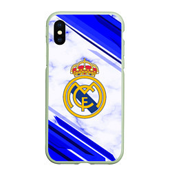 Чехол iPhone XS Max матовый Real Madrid