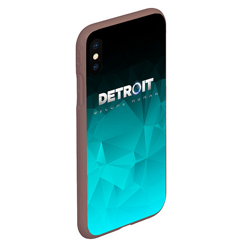 Чехол iPhone XS Max матовый Detroit: Become Human / 3D-Коричневый – фото 2