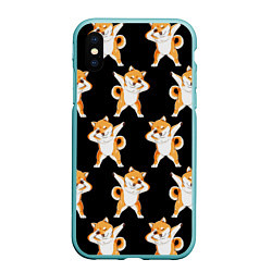 Чехол iPhone XS Max матовый Foxes Dab