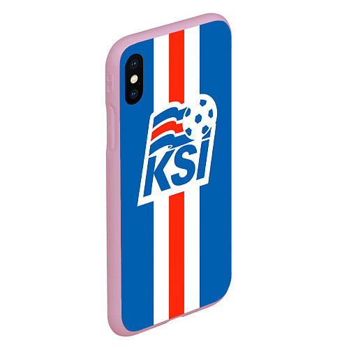 Чехол iPhone XS Max матовый KSI SPORT / 3D-Розовый – фото 2