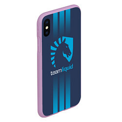 Чехол iPhone XS Max матовый Team Liquid: Lines E-Sport, цвет: 3D-сиреневый — фото 2