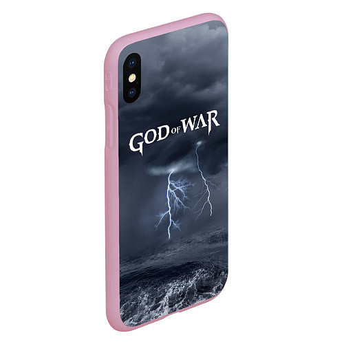 Чехол iPhone XS Max матовый God of War: Storm / 3D-Розовый – фото 2