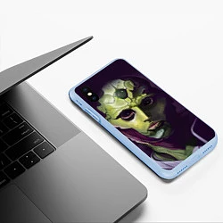 Чехол iPhone XS Max матовый Thane Krios, цвет: 3D-голубой — фото 2