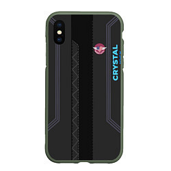 Чехол iPhone XS Max матовый Cyberpunk 2077: Crystal Jock