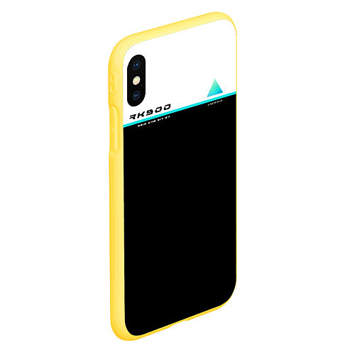 Чехол iPhone XS Max матовый Detroit: RK900 / 3D-Желтый – фото 2