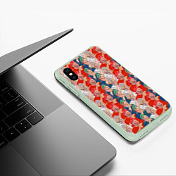 Чехол iPhone XS Max матовый Истинные фанаты России, цвет: 3D-салатовый — фото 2