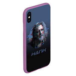 Чехол iPhone XS Max матовый Hank Anderson, цвет: 3D-фиолетовый — фото 2