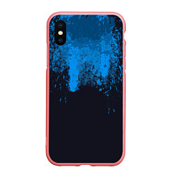 Чехол iPhone XS Max матовый Android Blood: Blue, цвет: 3D-баблгам