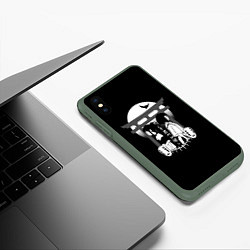 Чехол iPhone XS Max матовый Унесённые призраками, цвет: 3D-темно-зеленый — фото 2
