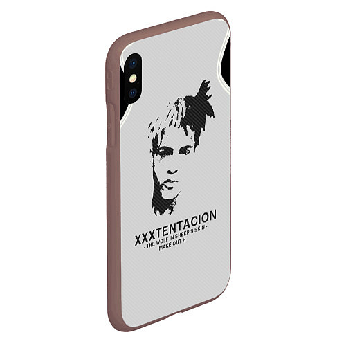 Чехол iPhone XS Max матовый XXXTentacion RIP / 3D-Коричневый – фото 2