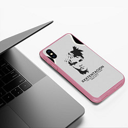 Чехол iPhone XS Max матовый XXXTentacion RIP, цвет: 3D-малиновый — фото 2