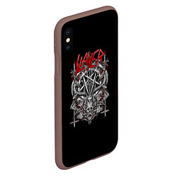 Чехол iPhone XS Max матовый Slayer: Hell Goat, цвет: 3D-коричневый — фото 2