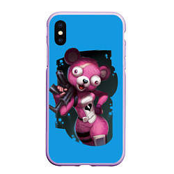 Чехол iPhone XS Max матовый Cuddle Team Leader, цвет: 3D-сиреневый