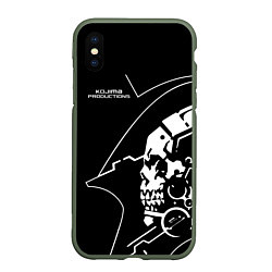 Чехол iPhone XS Max матовый Ludens Kojima Productions, цвет: 3D-темно-зеленый