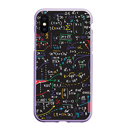 Чехол iPhone XS Max матовый Math