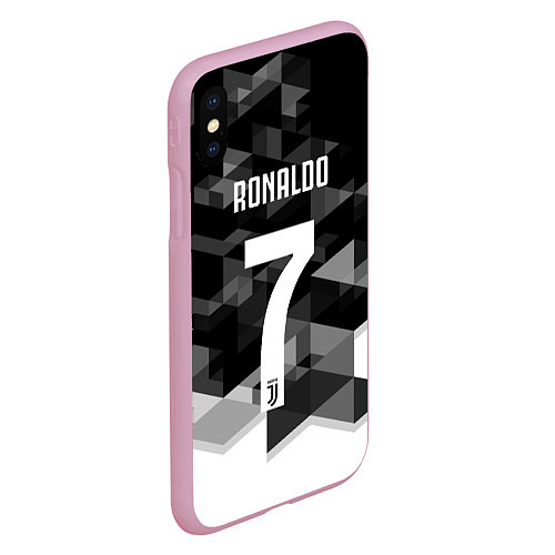 Чехол iPhone XS Max матовый CRonaldo 7 / 3D-Розовый – фото 2