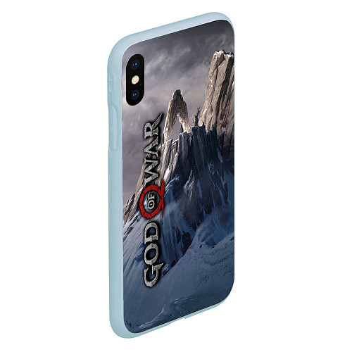 Чехол iPhone XS Max матовый God of War: Winter / 3D-Голубой – фото 2