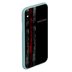Чехол iPhone XS Max матовый God of War: Black Style, цвет: 3D-мятный — фото 2