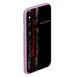 Чехол iPhone XS Max матовый God of War: Black Style, цвет: 3D-сиреневый — фото 2