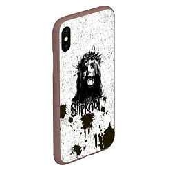 Чехол iPhone XS Max матовый Slipknot Demon, цвет: 3D-коричневый — фото 2