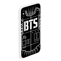 Чехол iPhone XS Max матовый BTS ARMY, цвет: 3D-белый — фото 2