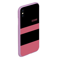 Чехол iPhone XS Max матовый Black Pink: Jennie 96, цвет: 3D-сиреневый — фото 2