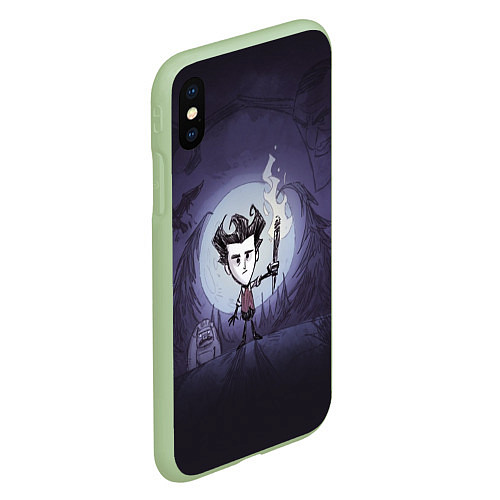 Чехол iPhone XS Max матовый Wilson under the moon / 3D-Салатовый – фото 2