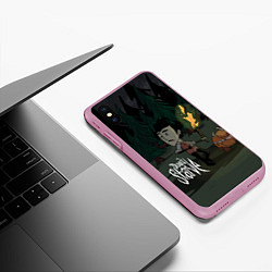 Чехол iPhone XS Max матовый Don't Starve: Night Forrest, цвет: 3D-розовый — фото 2