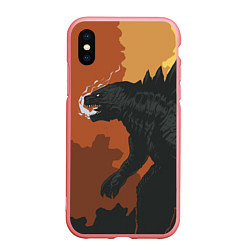 Чехол iPhone XS Max матовый Godzilla: Monster Smoke, цвет: 3D-баблгам