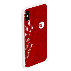 Чехол iPhone XS Max матовый Godzilla: Red Japan, цвет: 3D-белый — фото 2