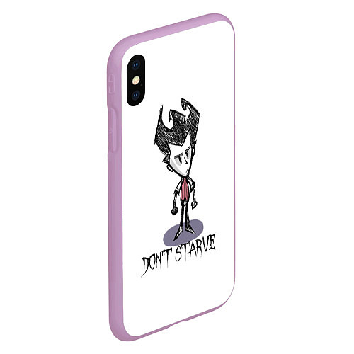 Чехол iPhone XS Max матовый Don't Starve / 3D-Сиреневый – фото 2