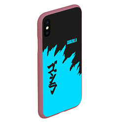 Чехол iPhone XS Max матовый GODZILLA, цвет: 3D-малиновый — фото 2