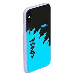 Чехол iPhone XS Max матовый GODZILLA, цвет: 3D-светло-сиреневый — фото 2