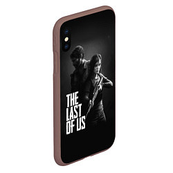 Чехол iPhone XS Max матовый The Last of Us: Black Style, цвет: 3D-коричневый — фото 2