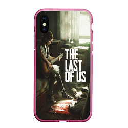 Чехол iPhone XS Max матовый The Last of Us: Guitar Music, цвет: 3D-малиновый