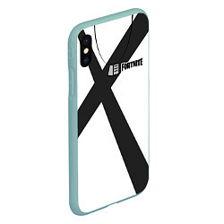 Чехол iPhone XS Max матовый Fortnite: Гренадёр, цвет: 3D-мятный — фото 2
