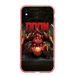 Чехол iPhone XS Max матовый DOOM: Pinky Monster