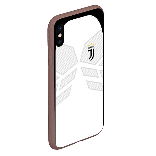 Чехол iPhone XS Max матовый JUVENTUS SPORT / 3D-Коричневый – фото 2