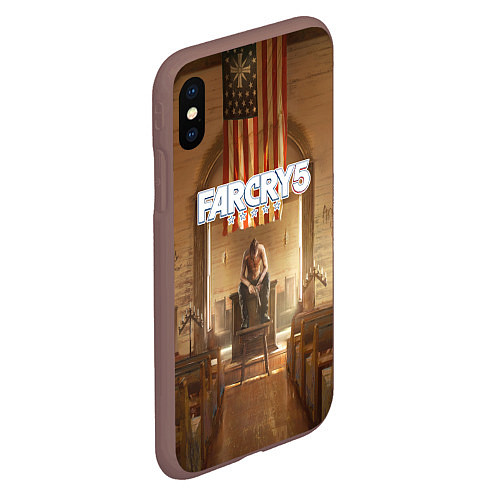 Чехол iPhone XS Max матовый Far Cry 5 / 3D-Коричневый – фото 2