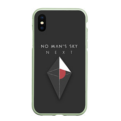 Чехол iPhone XS Max матовый No Man’s Sky: Next, цвет: 3D-салатовый